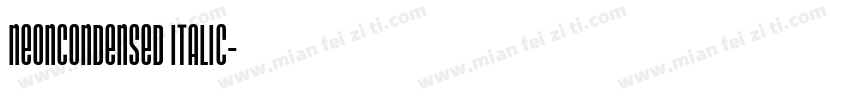 NeonCondensed Italic字体转换